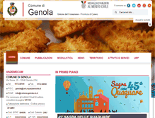 Tablet Screenshot of comune.genola.cn.it